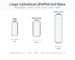 Large cylindrical LiFePO4 cell sizes ladder: 18650, 26650, 32650/32700, 32140/33140 and 46950 with dimensions and capacities